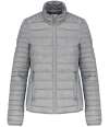 KB6121 K6121 Kariban Ladies Lightweight Padded Jacket marl silver colour image